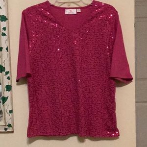 Sparkly pink top